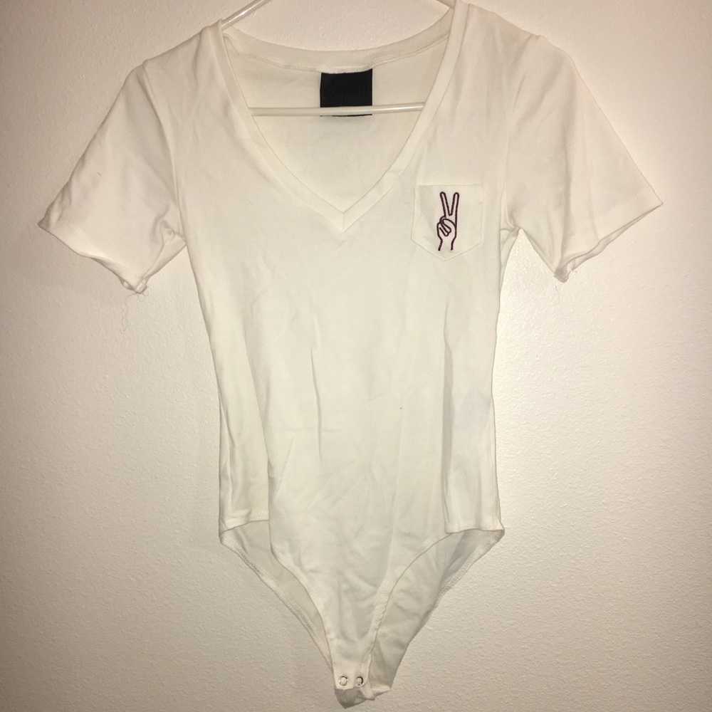 PacSun peace sign bodysuit